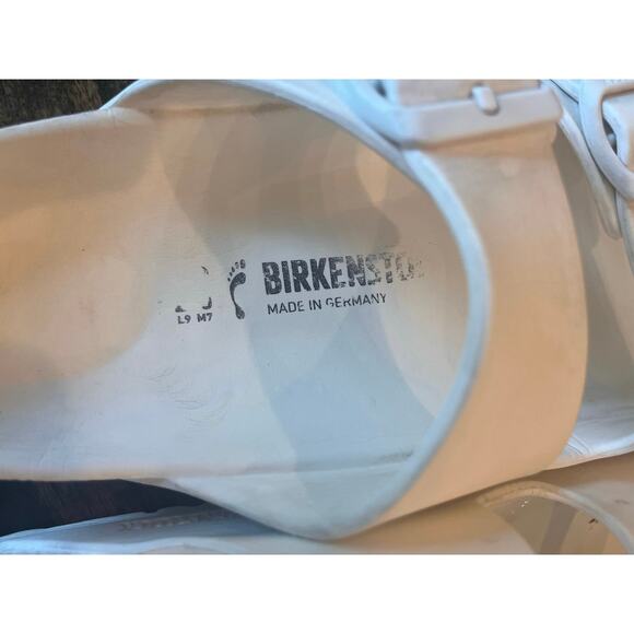 Birkenstock Eva Foam Sandal Slides Women 9 White Neutral Comfy Preppy Lounge - Picture 3 of 10